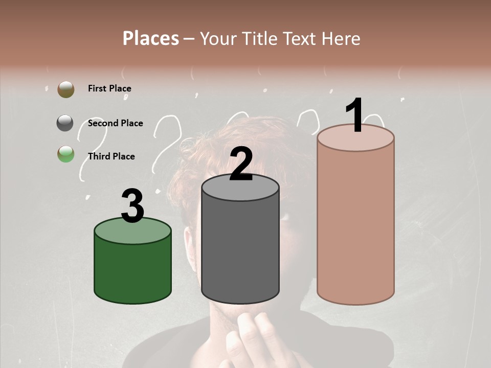 Incertitude Blackboard Mind PowerPoint Template