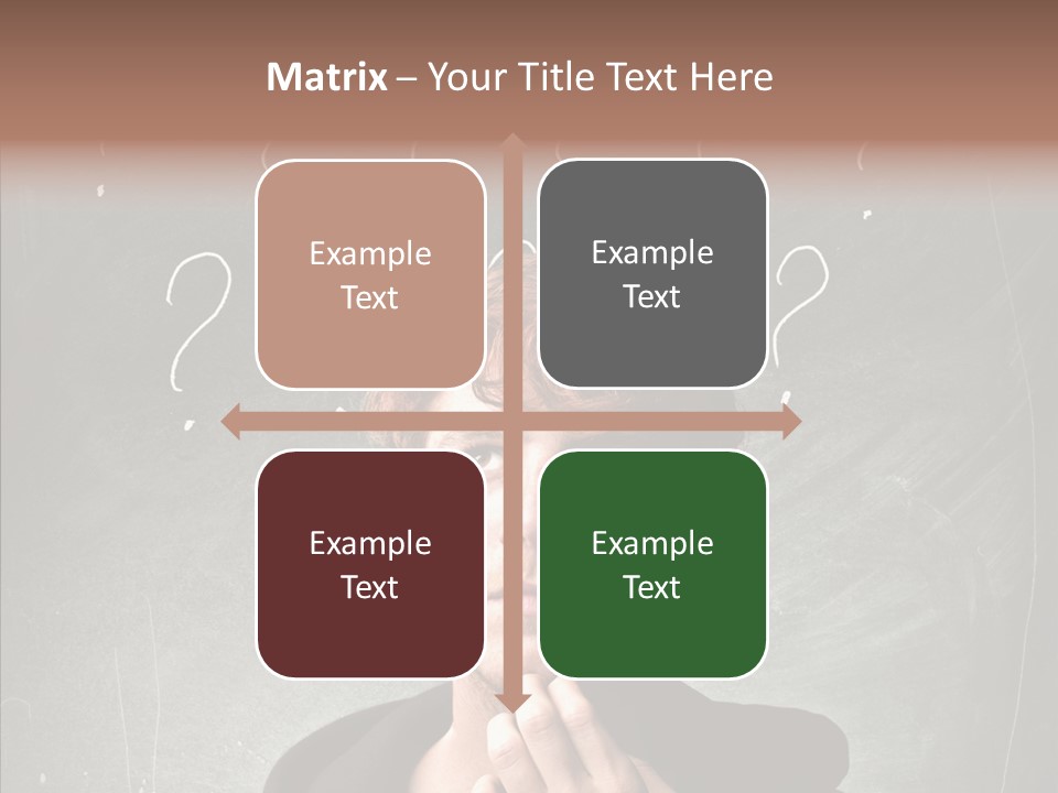 Incertitude Blackboard Mind PowerPoint Template