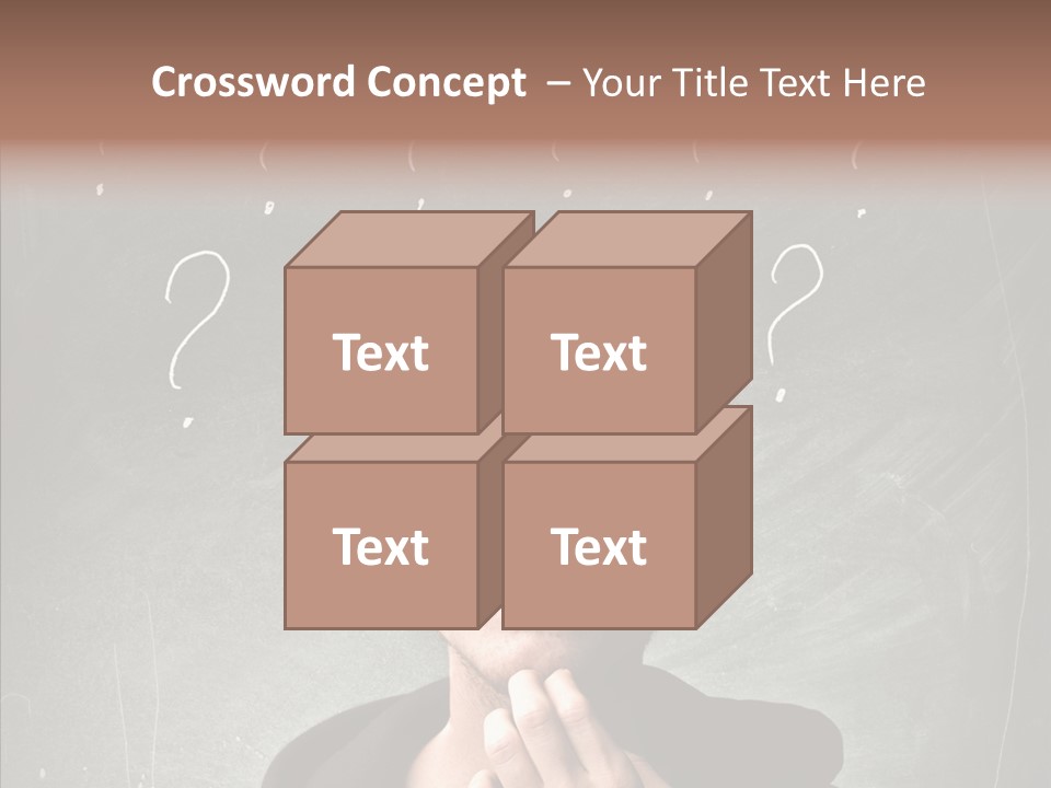 Incertitude Blackboard Mind PowerPoint Template