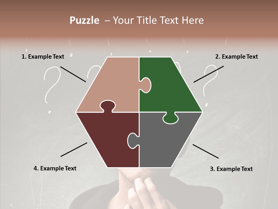 Incertitude Blackboard Mind PowerPoint Template