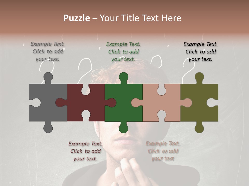 Incertitude Blackboard Mind PowerPoint Template