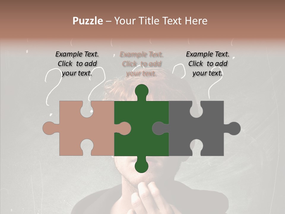 Incertitude Blackboard Mind PowerPoint Template