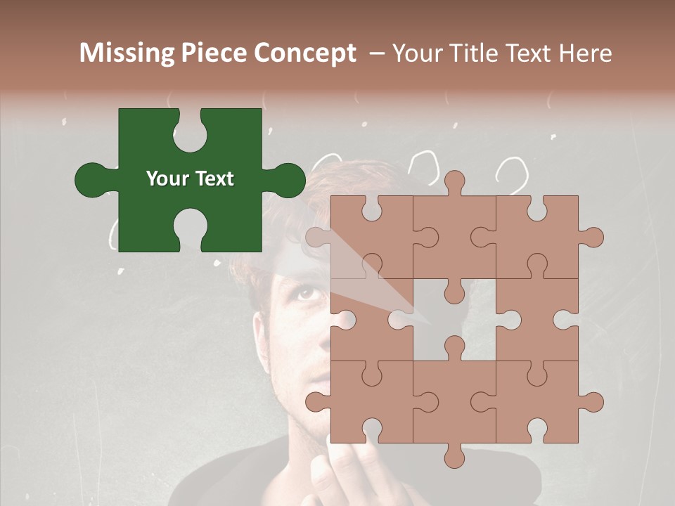 Incertitude Blackboard Mind PowerPoint Template