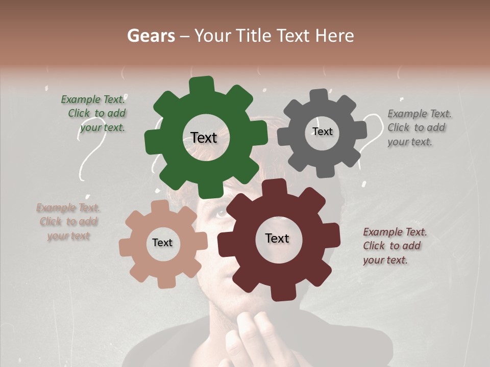 Incertitude Blackboard Mind PowerPoint Template