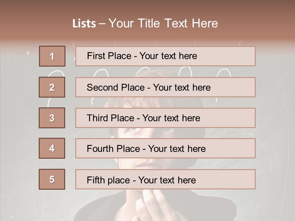 Incertitude Blackboard Mind PowerPoint Template