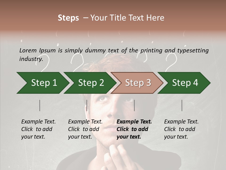 Incertitude Blackboard Mind PowerPoint Template