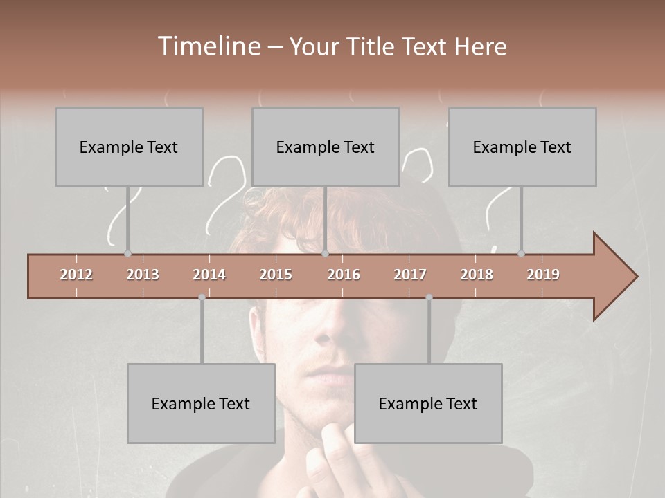 Incertitude Blackboard Mind PowerPoint Template
