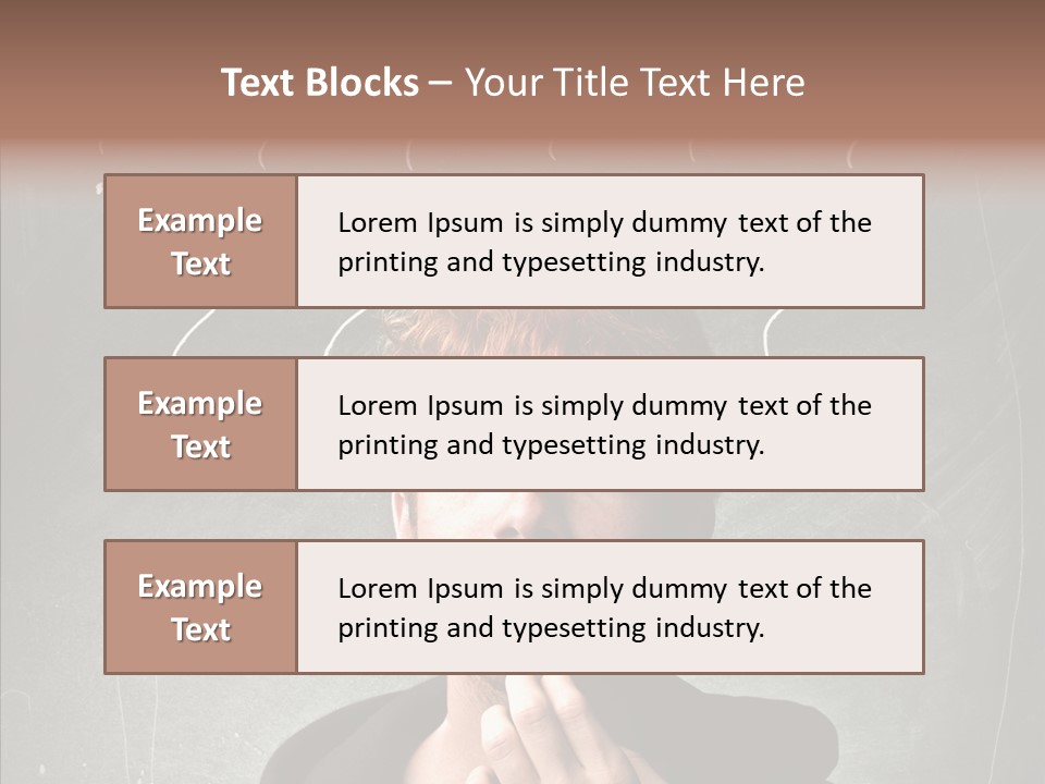 Incertitude Blackboard Mind PowerPoint Template