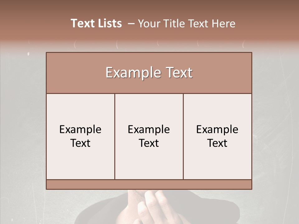 Incertitude Blackboard Mind PowerPoint Template