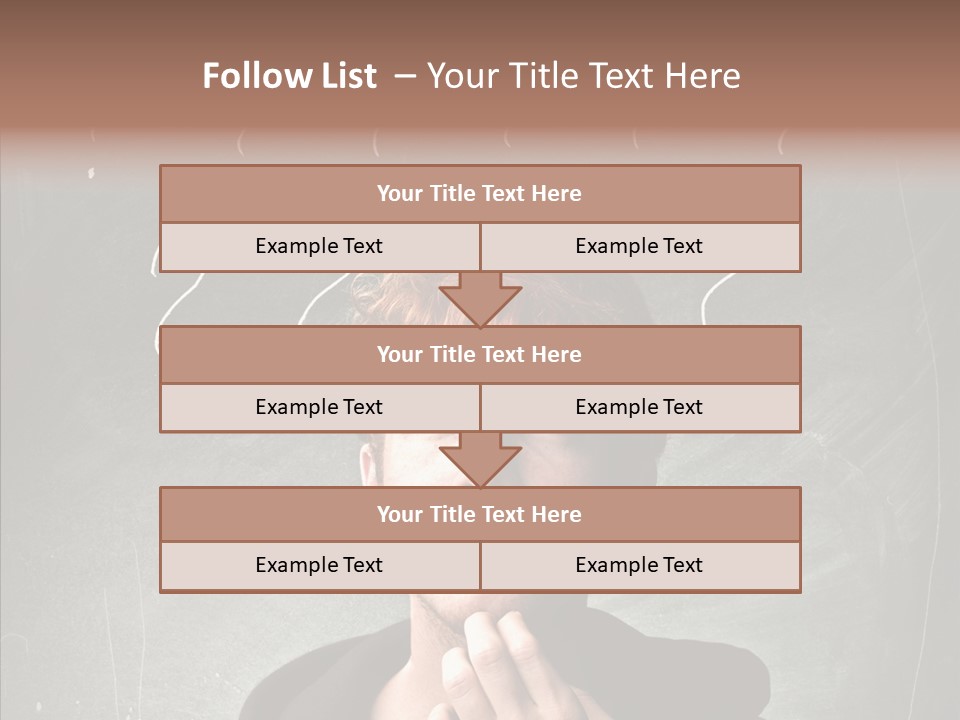 Incertitude Blackboard Mind PowerPoint Template