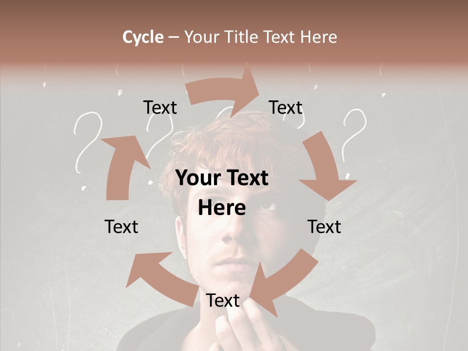Incertitude Blackboard Mind PowerPoint Template