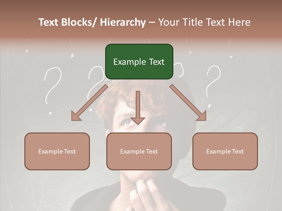 Incertitude Blackboard Mind PowerPoint Template