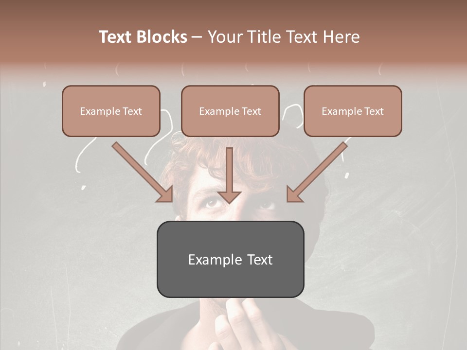 Incertitude Blackboard Mind PowerPoint Template