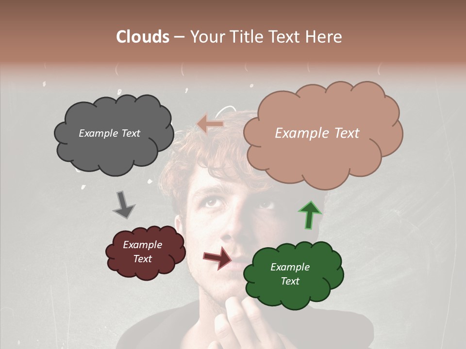 Incertitude Blackboard Mind PowerPoint Template