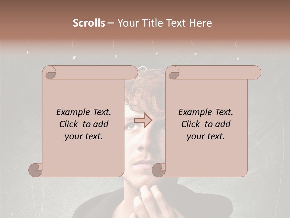 Incertitude Blackboard Mind PowerPoint Template