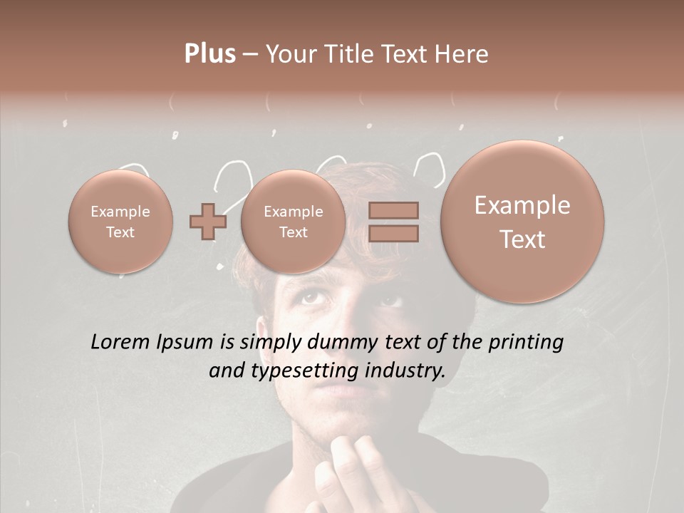Incertitude Blackboard Mind PowerPoint Template