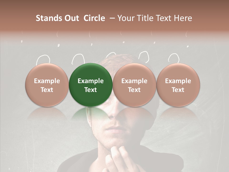 Incertitude Blackboard Mind PowerPoint Template