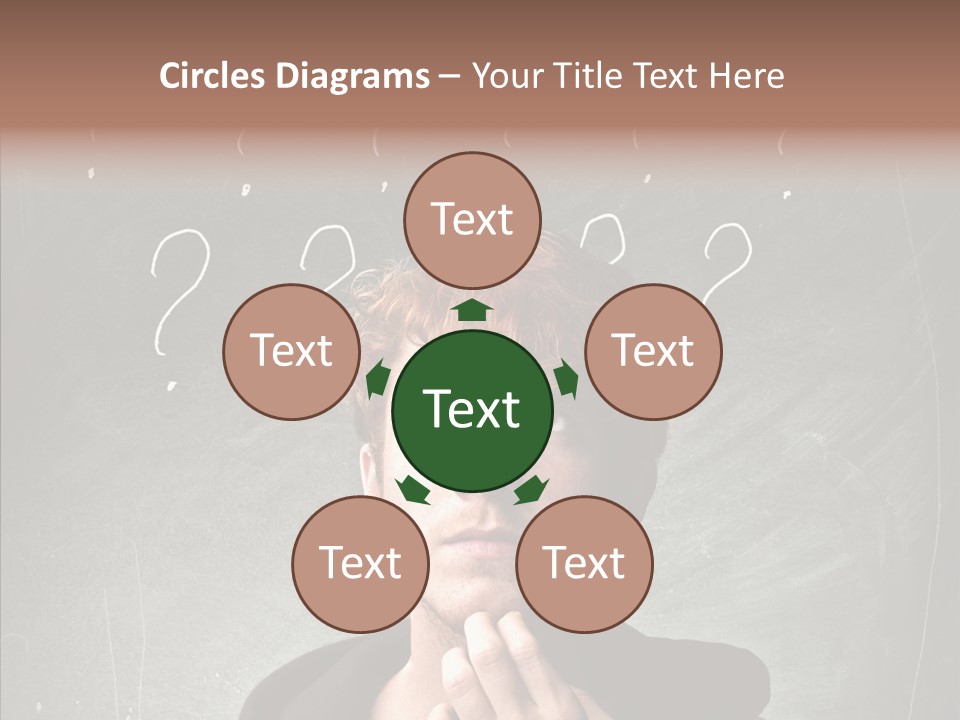 Incertitude Blackboard Mind PowerPoint Template