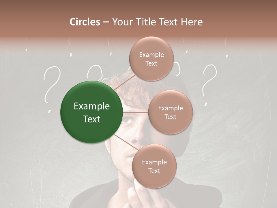 Incertitude Blackboard Mind PowerPoint Template