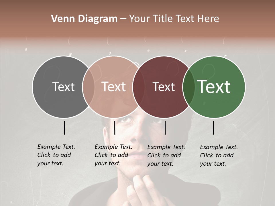 Incertitude Blackboard Mind PowerPoint Template