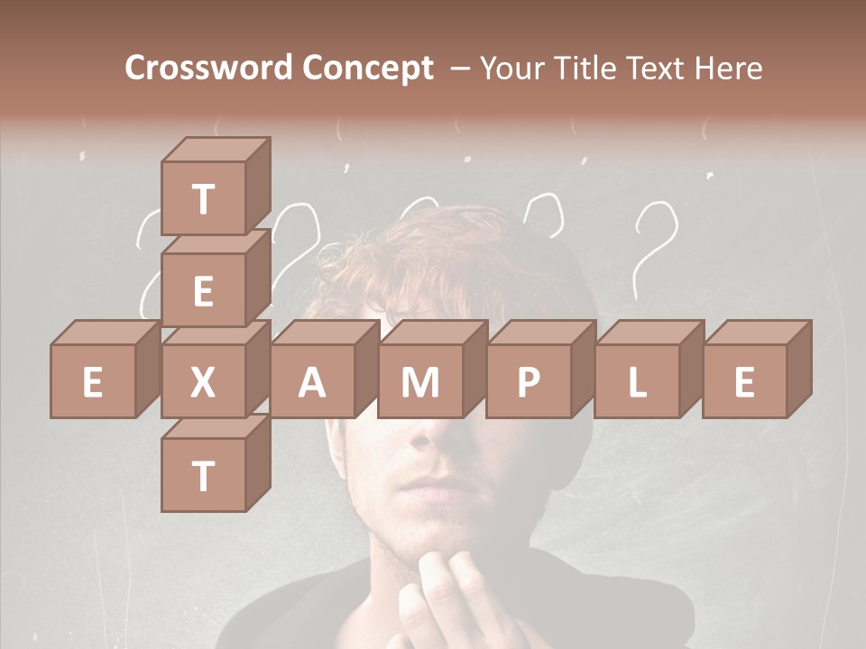 Incertitude Blackboard Mind PowerPoint Template
