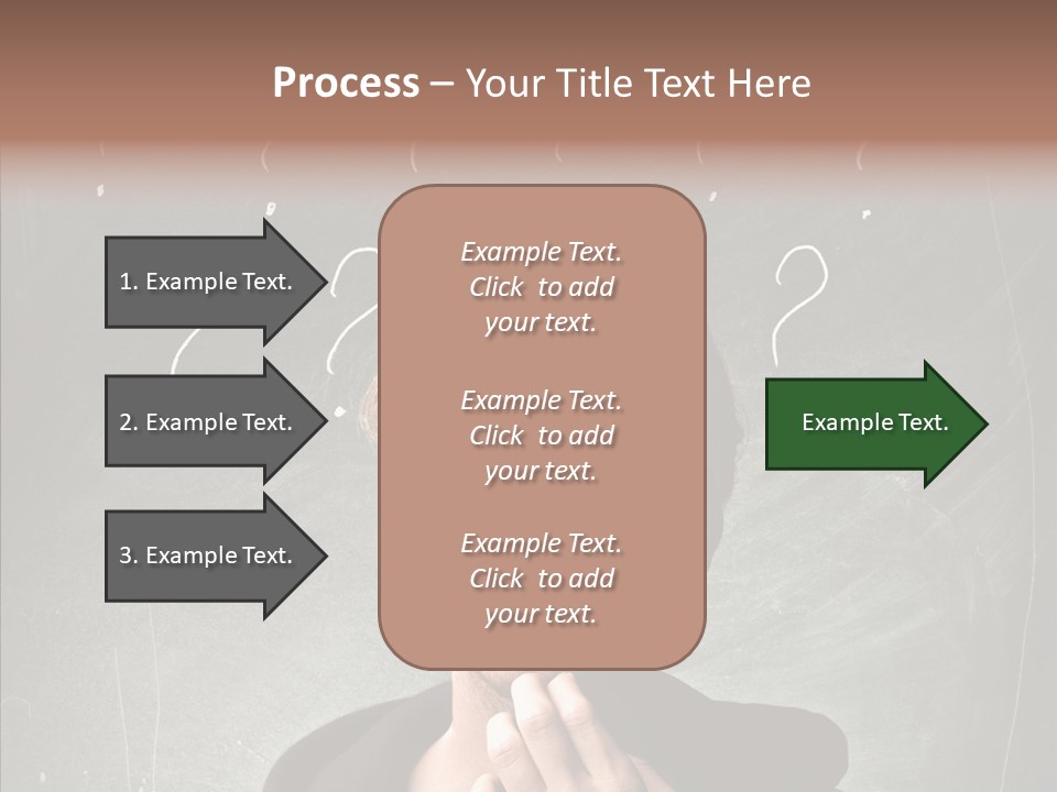Incertitude Blackboard Mind PowerPoint Template