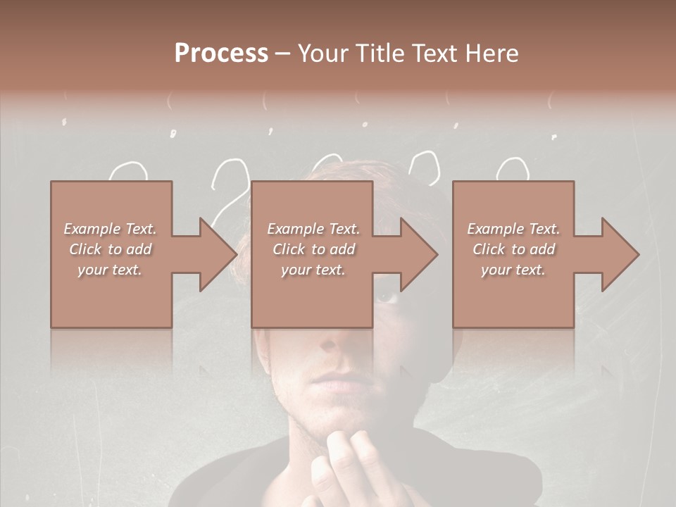 Incertitude Blackboard Mind PowerPoint Template