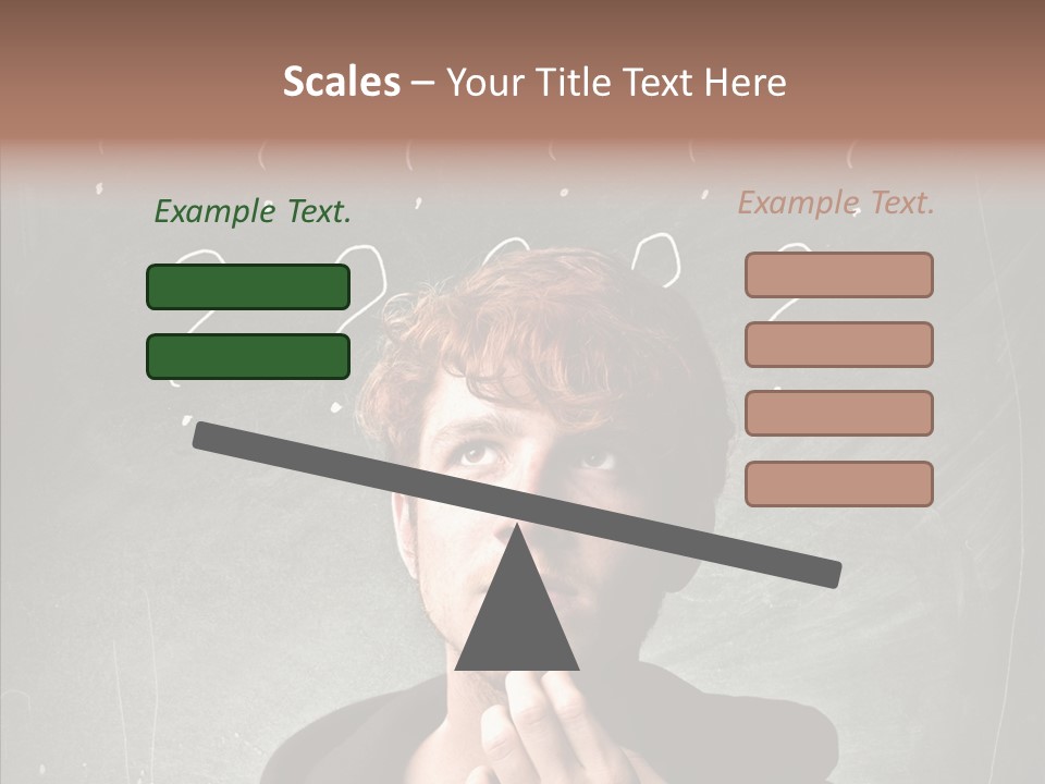 Incertitude Blackboard Mind PowerPoint Template