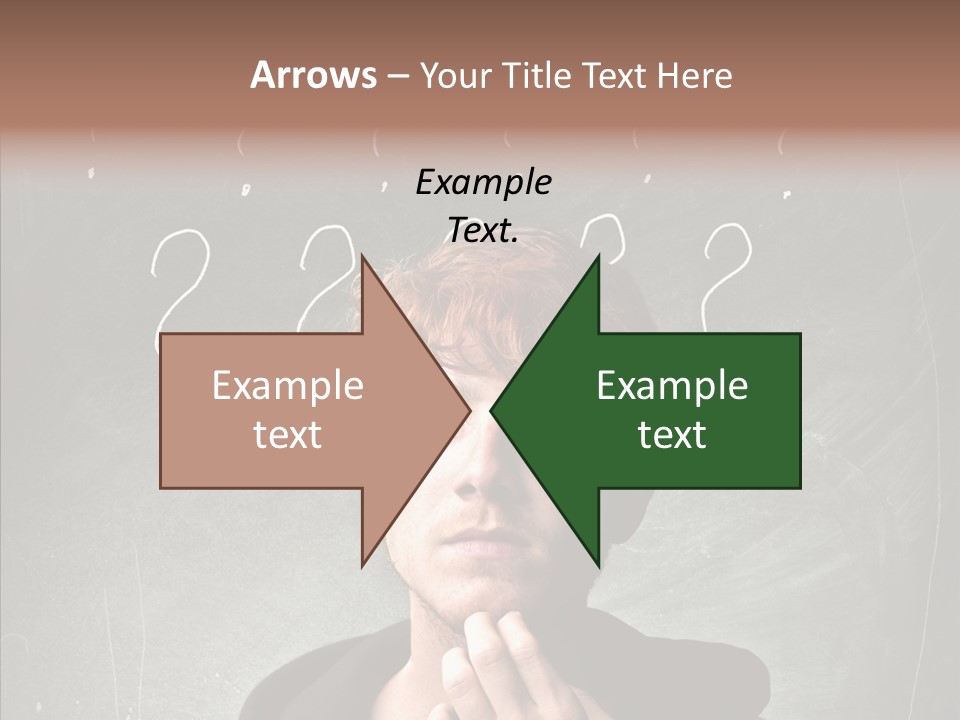 Incertitude Blackboard Mind PowerPoint Template
