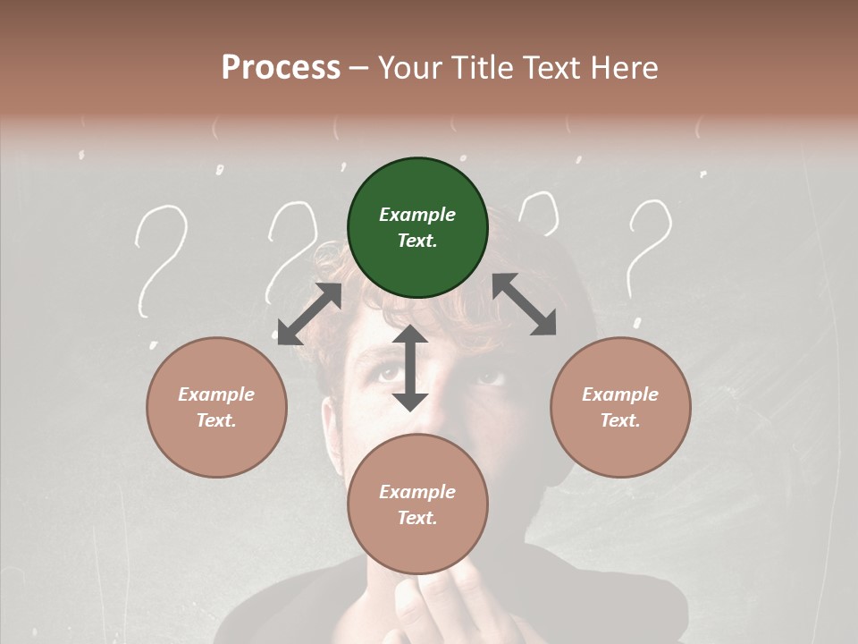Incertitude Blackboard Mind PowerPoint Template