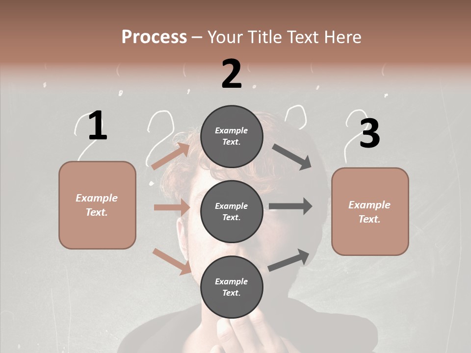 Incertitude Blackboard Mind PowerPoint Template