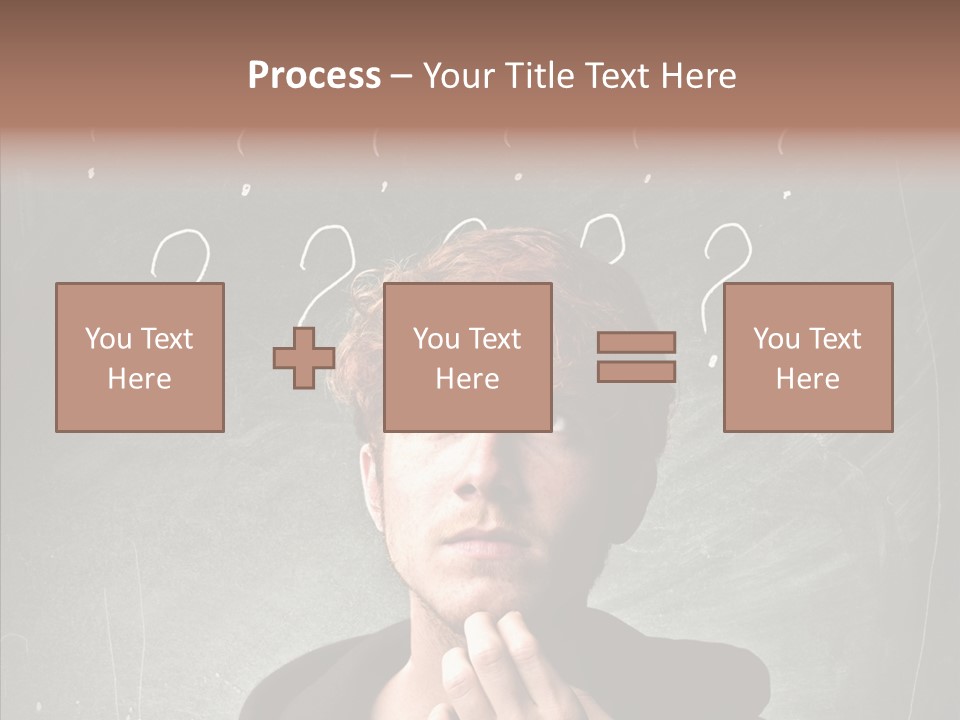 Incertitude Blackboard Mind PowerPoint Template