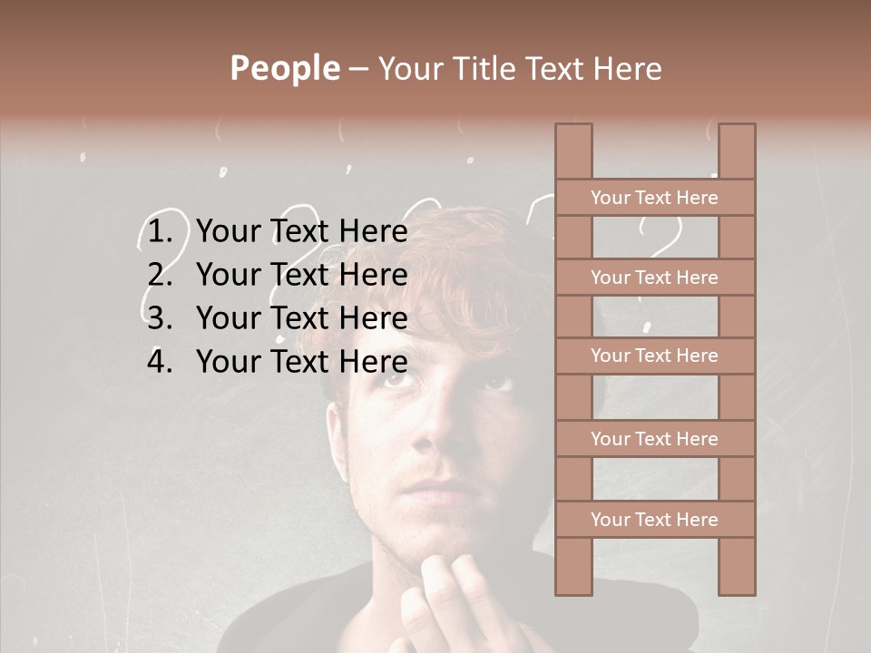 Incertitude Blackboard Mind PowerPoint Template