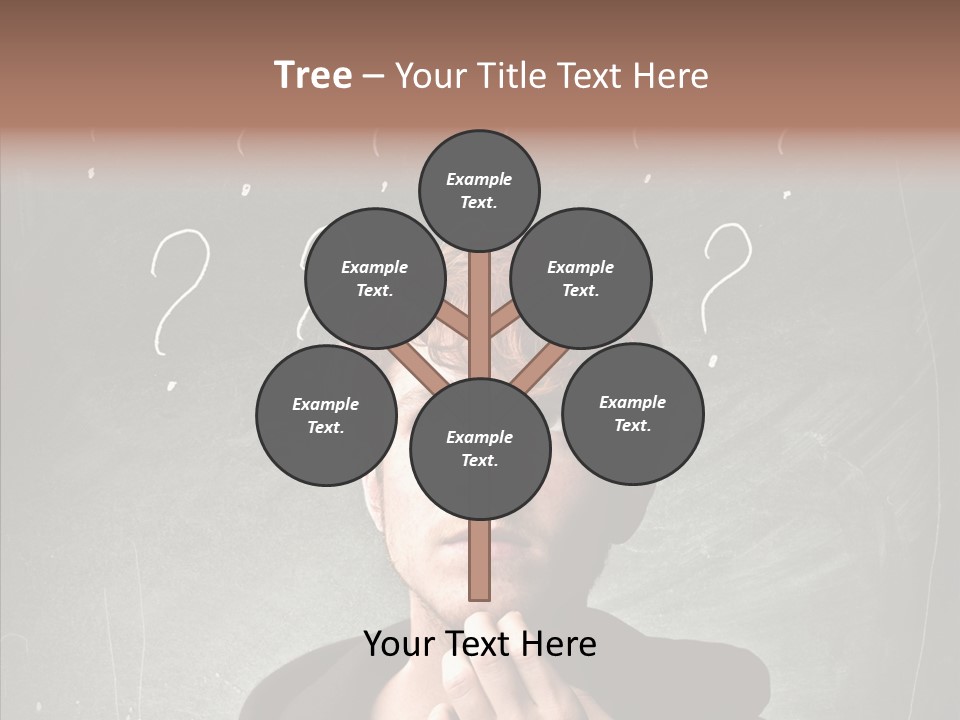 Incertitude Blackboard Mind PowerPoint Template