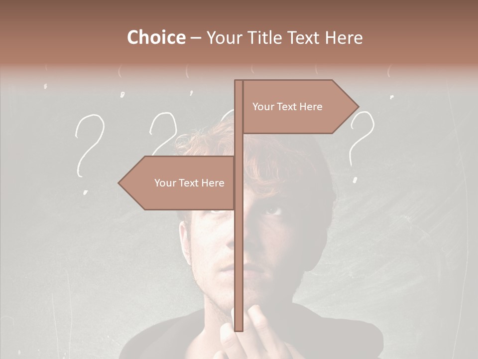 Incertitude Blackboard Mind PowerPoint Template