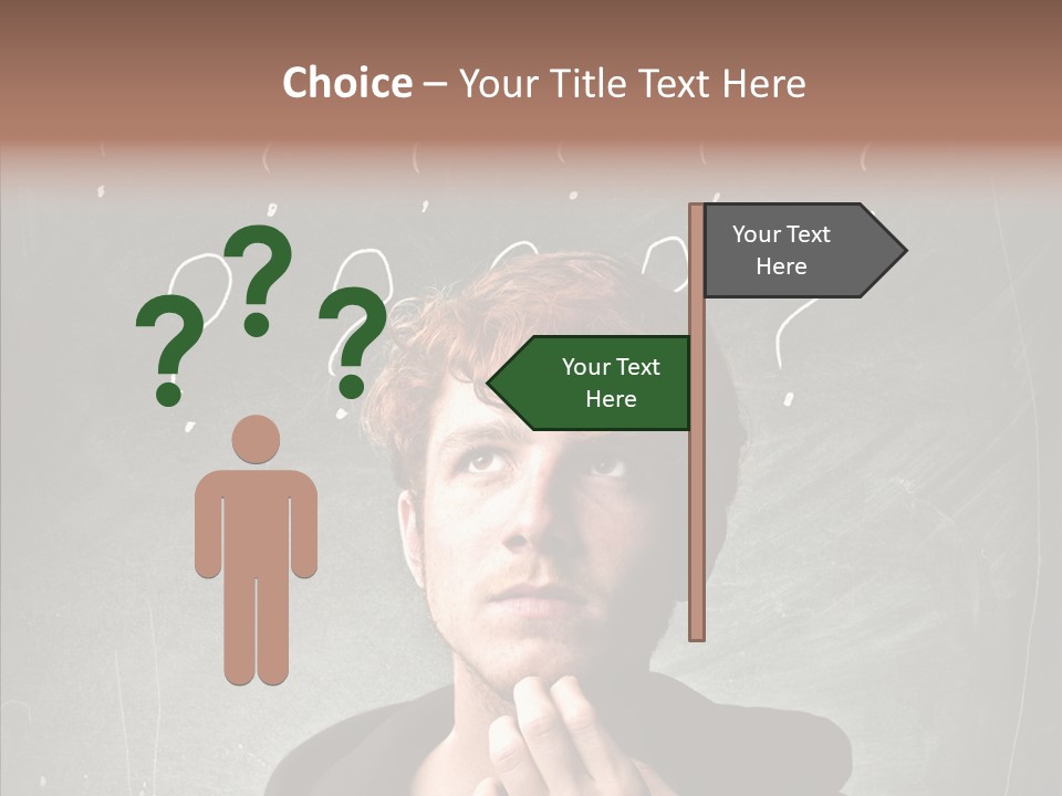 Incertitude Blackboard Mind PowerPoint Template