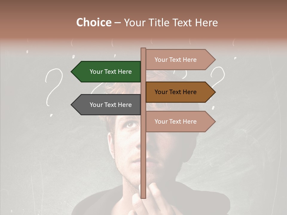 Incertitude Blackboard Mind PowerPoint Template