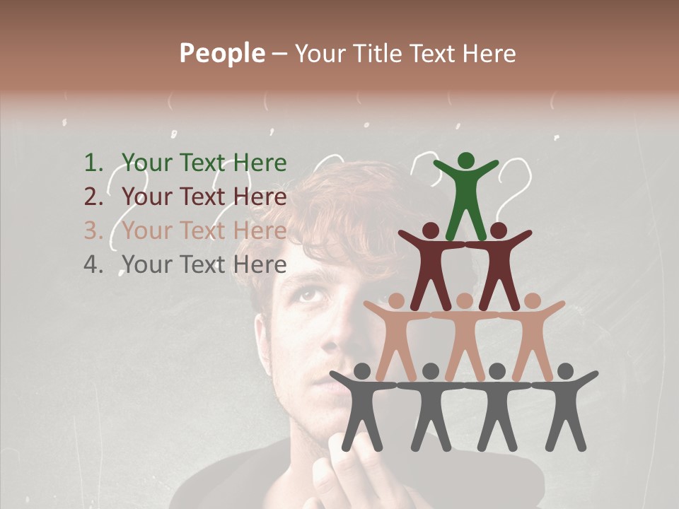 Incertitude Blackboard Mind PowerPoint Template