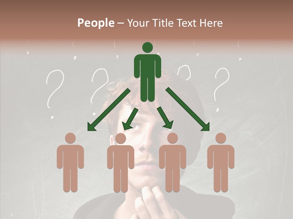 Incertitude Blackboard Mind PowerPoint Template