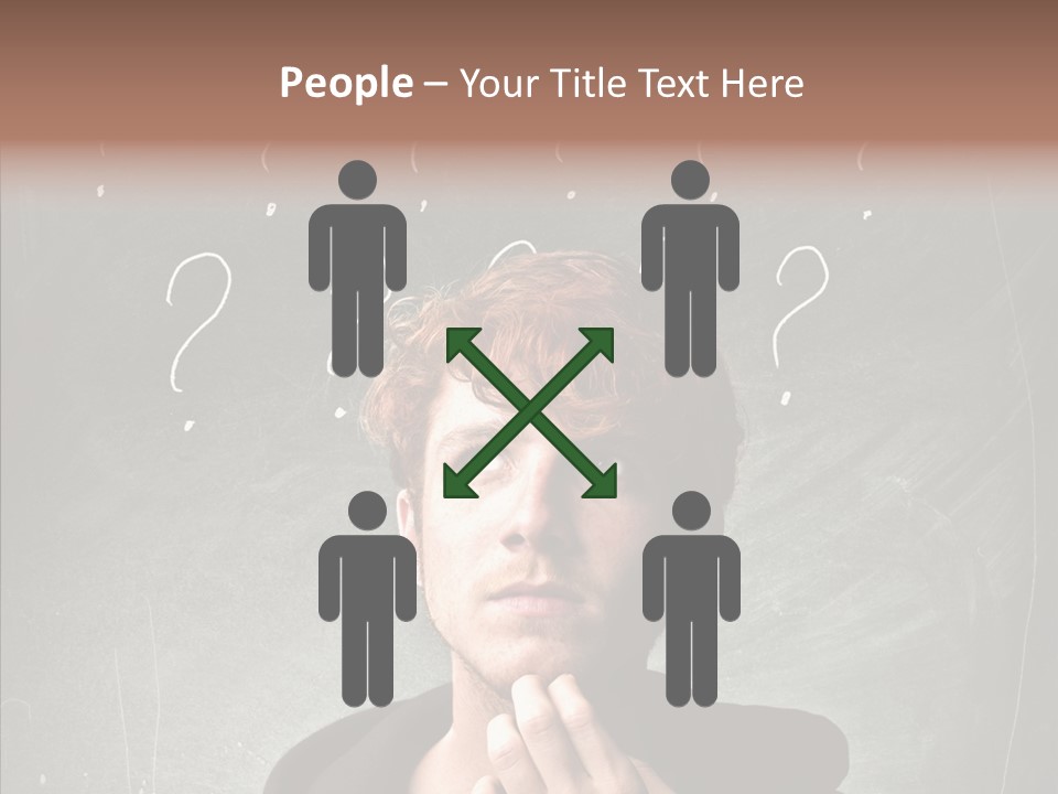 Incertitude Blackboard Mind PowerPoint Template