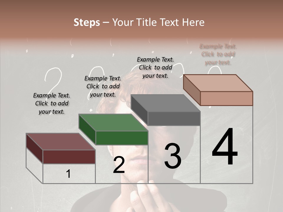 Incertitude Blackboard Mind PowerPoint Template