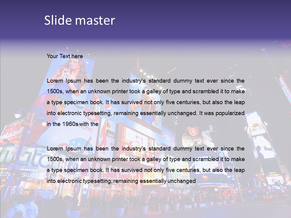 York Speed Panorama PowerPoint Template