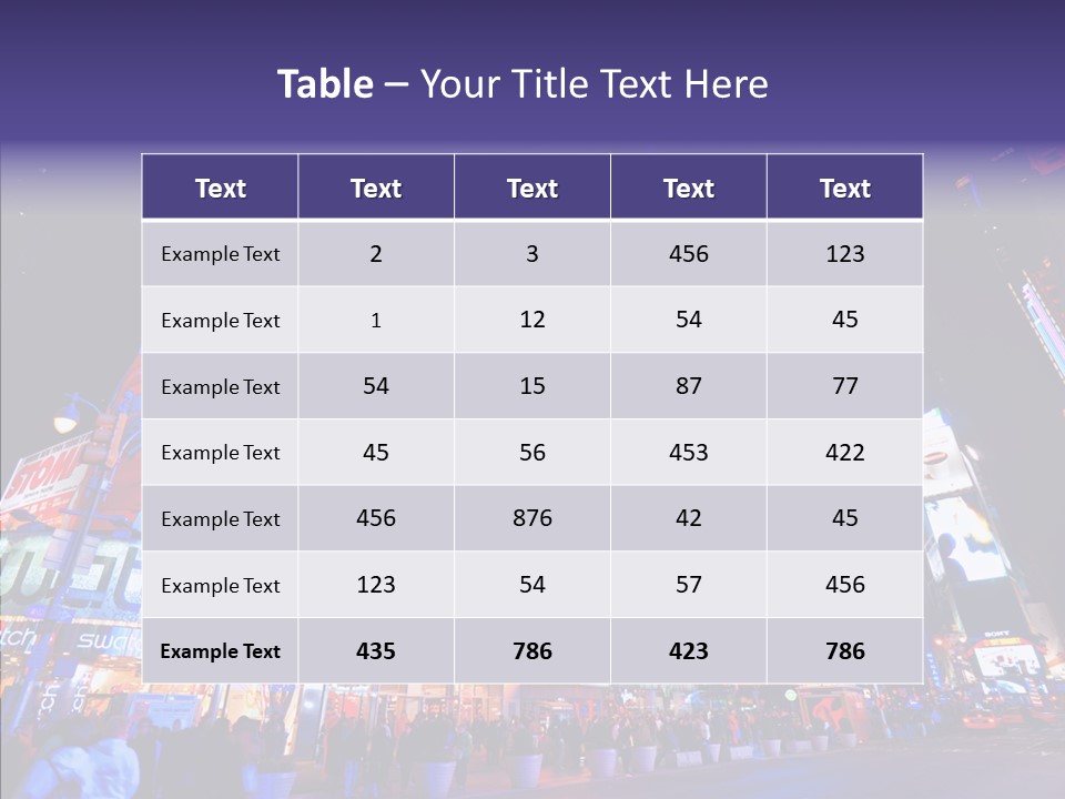 York Speed Panorama PowerPoint Template