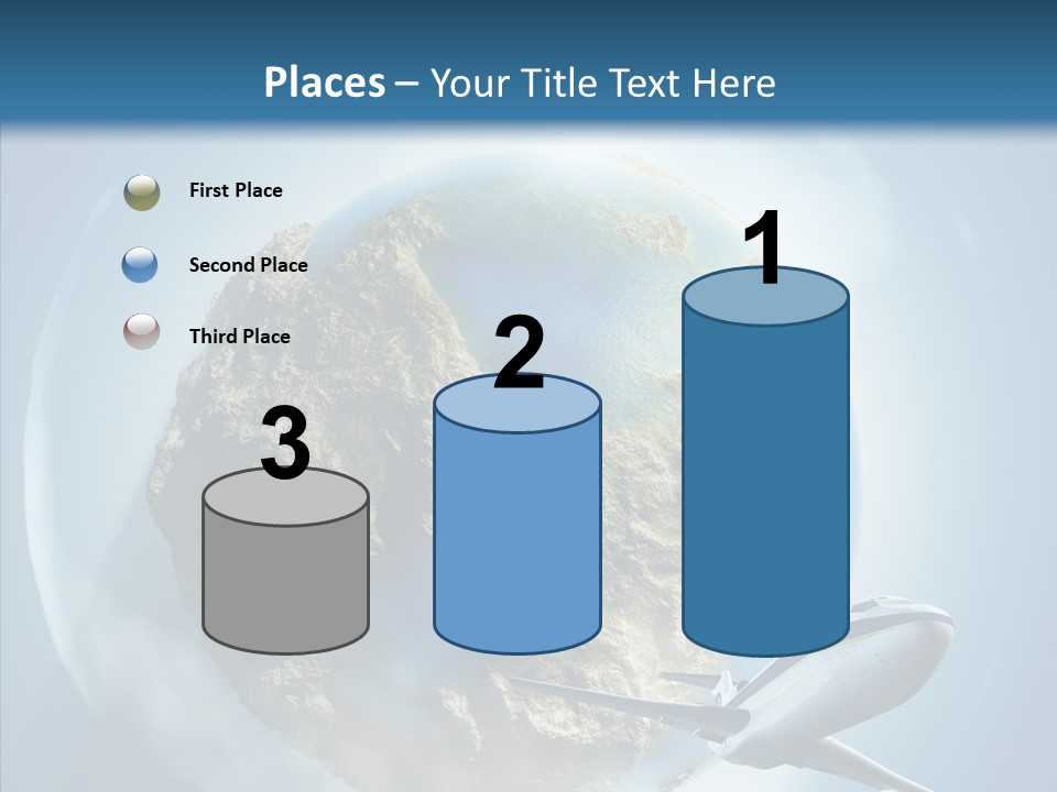 Flying Beach Environment PowerPoint Template