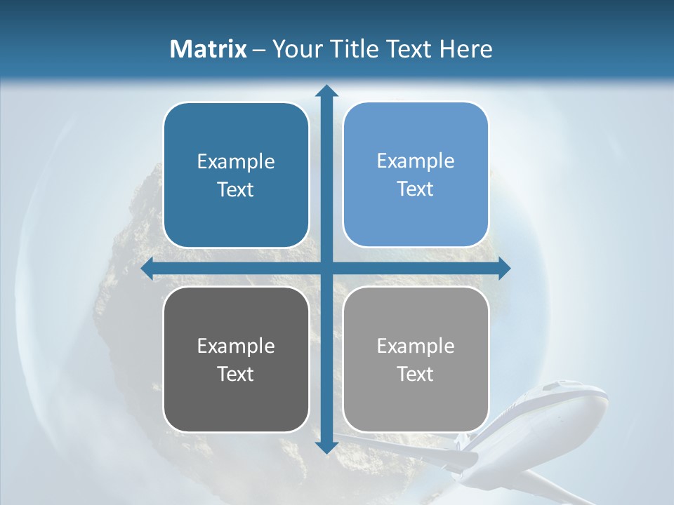 Flying Beach Environment PowerPoint Template