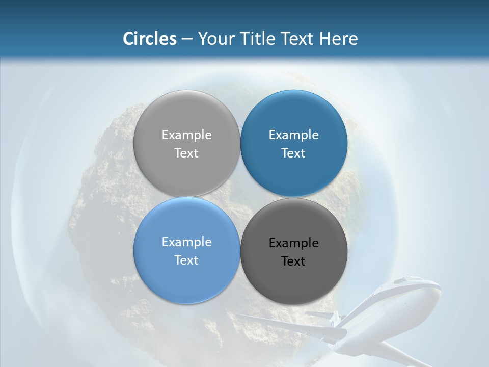 Flying Beach Environment PowerPoint Template