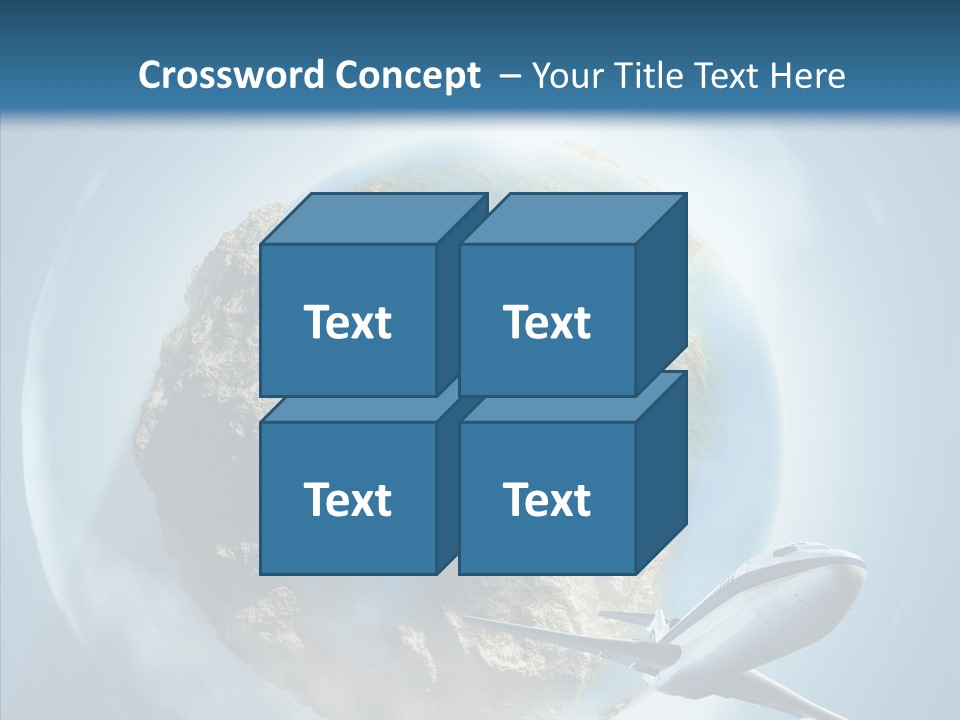 Flying Beach Environment PowerPoint Template