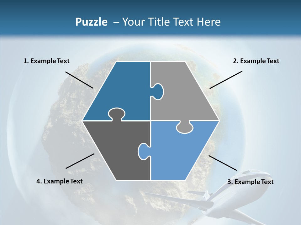 Flying Beach Environment PowerPoint Template