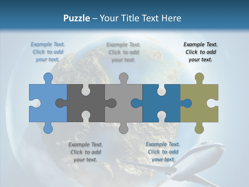 Flying Beach Environment PowerPoint Template