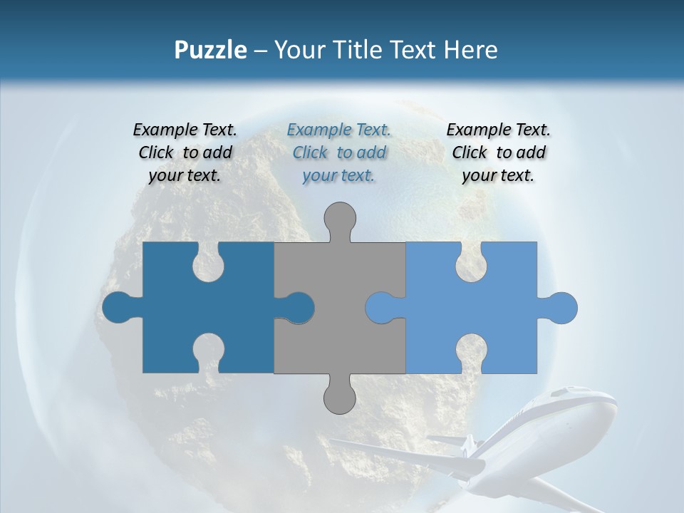 Flying Beach Environment PowerPoint Template